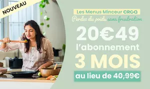 Suivez un programme de rééquilibrage alimentaire de 3, 6 ou 12 mois avec CROQ (jusqu'à 60% de remise)