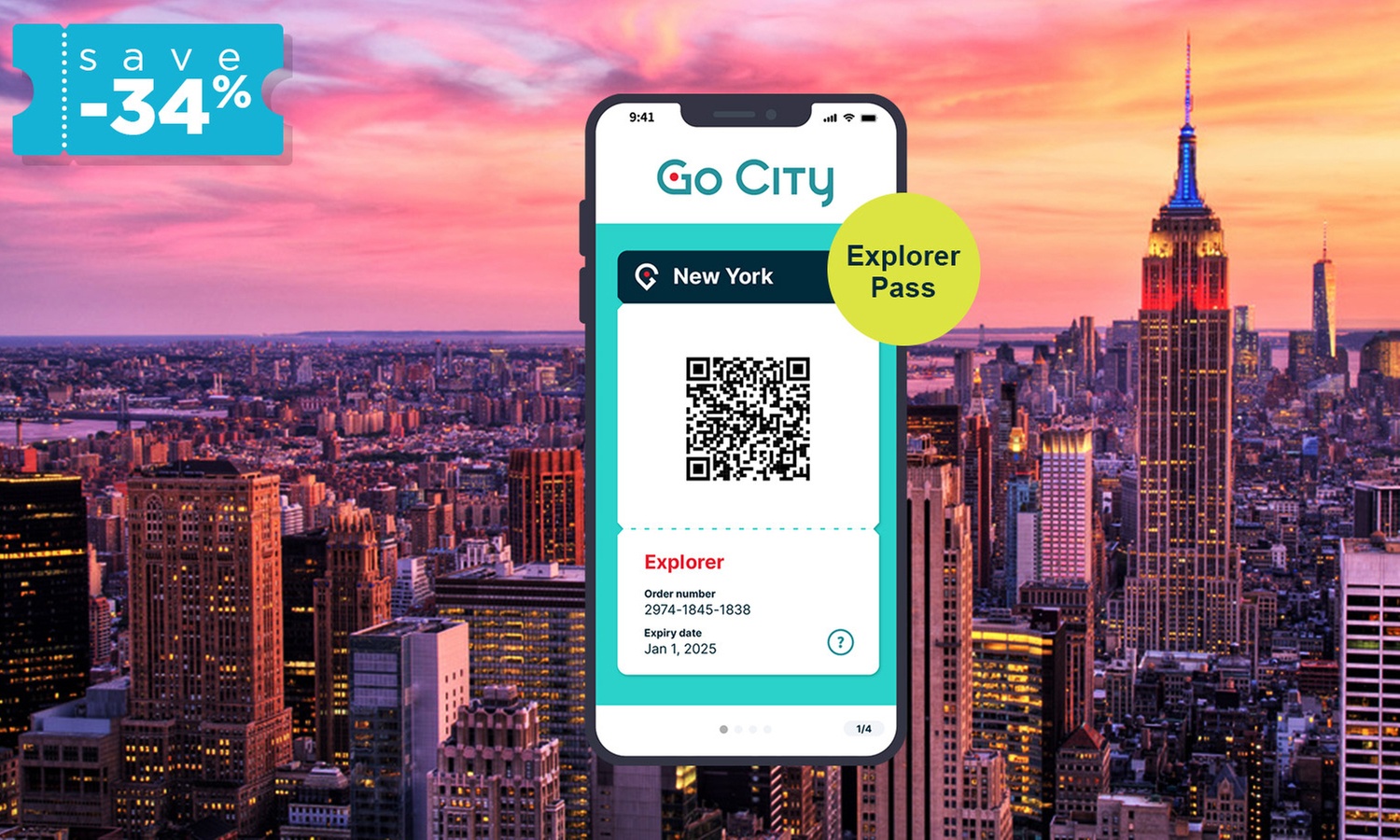 Pass Explorer GoCity New York : 2, 3, 4, 5, 7 ou 10 activités au choix