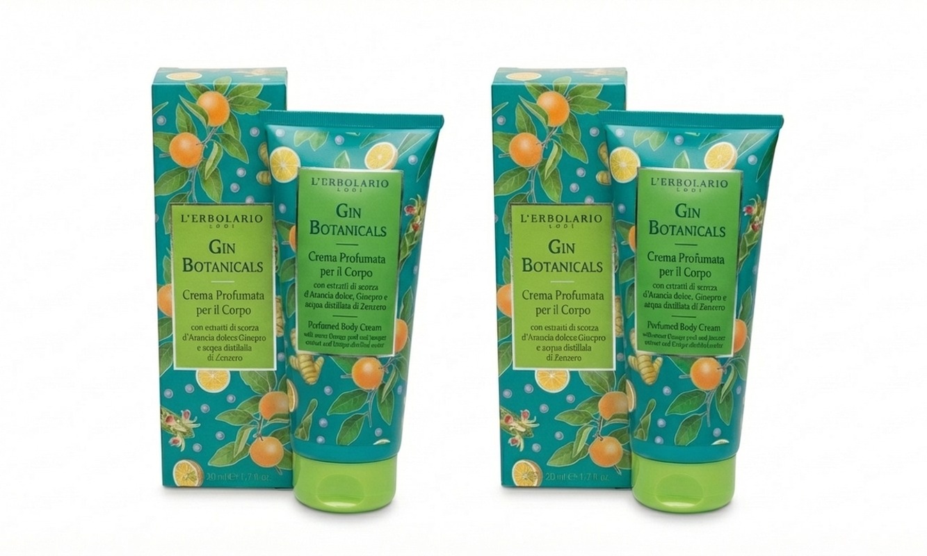 2 confenzioni di prodotti per il corpo L'Erbolario Gin Botanicals