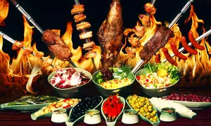 Rodizio All-You-Can-Eat in 10 Gängen inkl. Buffet und 2-Gänge-Dessert für 1, 2 oder 4 Personen (bis 29% sparen)