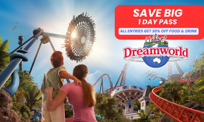 One Day Dreamworld General Admission Adult or Child Pass