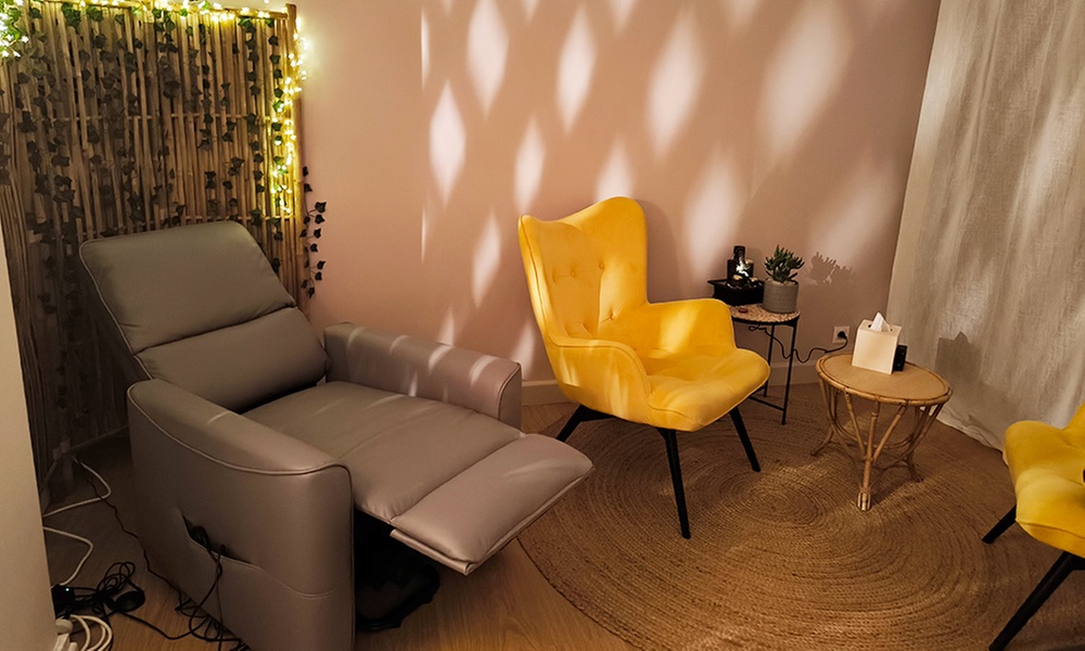 Séance de relaxation et respiration ou massage palmaire