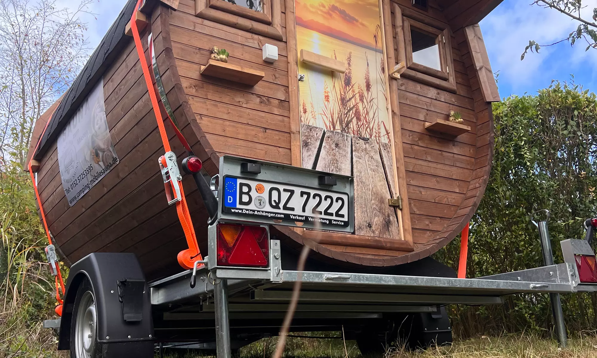 Mobile Sauna mieten für bis zu 6 Personen