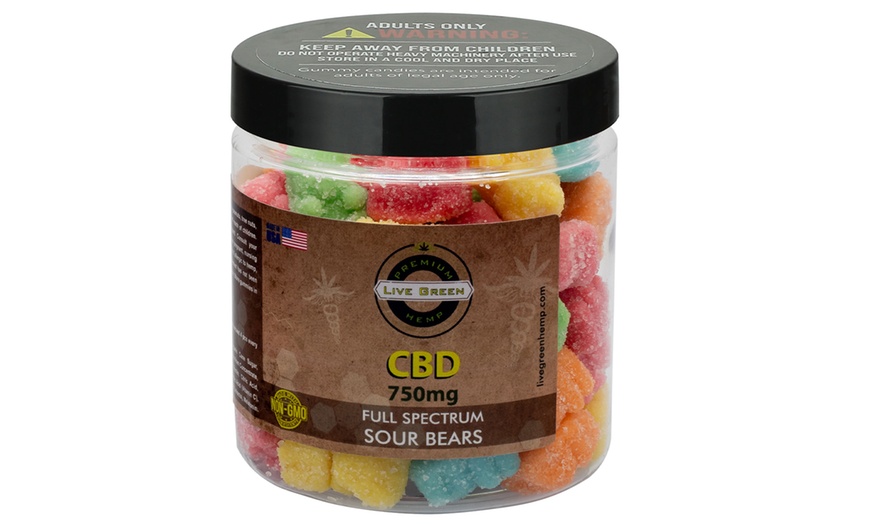 Live Green Hemp Full Spectrum CBD Gummies 750mg Groupon