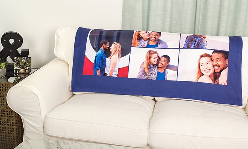 Custom Fleece Photo Blankets Collage Groupon