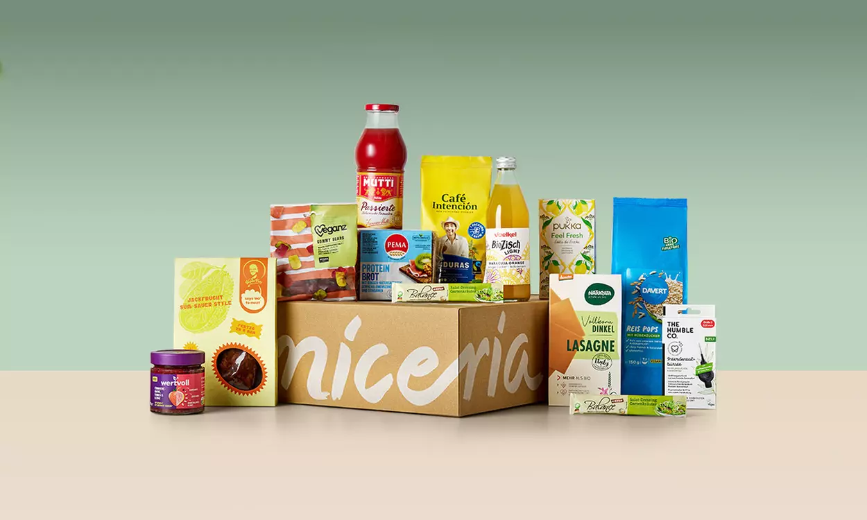 Verkoste neue Produkte: niceria selected, vegane oder Snack Box