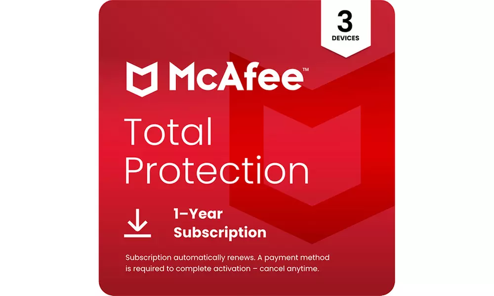 McAfee Total Protection 2025 für 1 - 10 Geräte für 1 - 2 Jahre