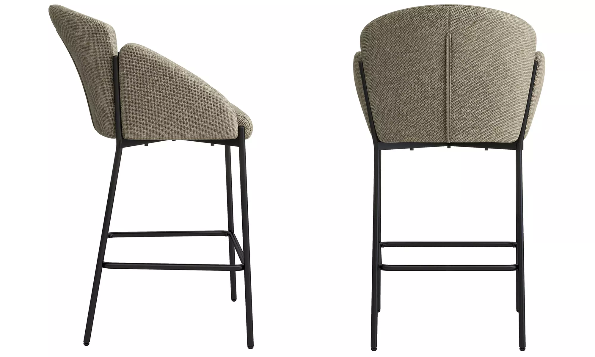 Lot de 2 chaises de bar "Candice" de Doosense