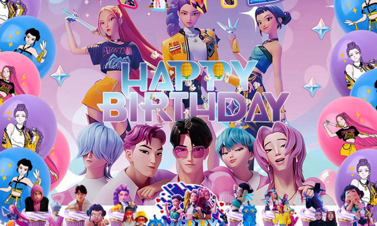 Geburtstagsdekorationsset im Monster Hunters-Design