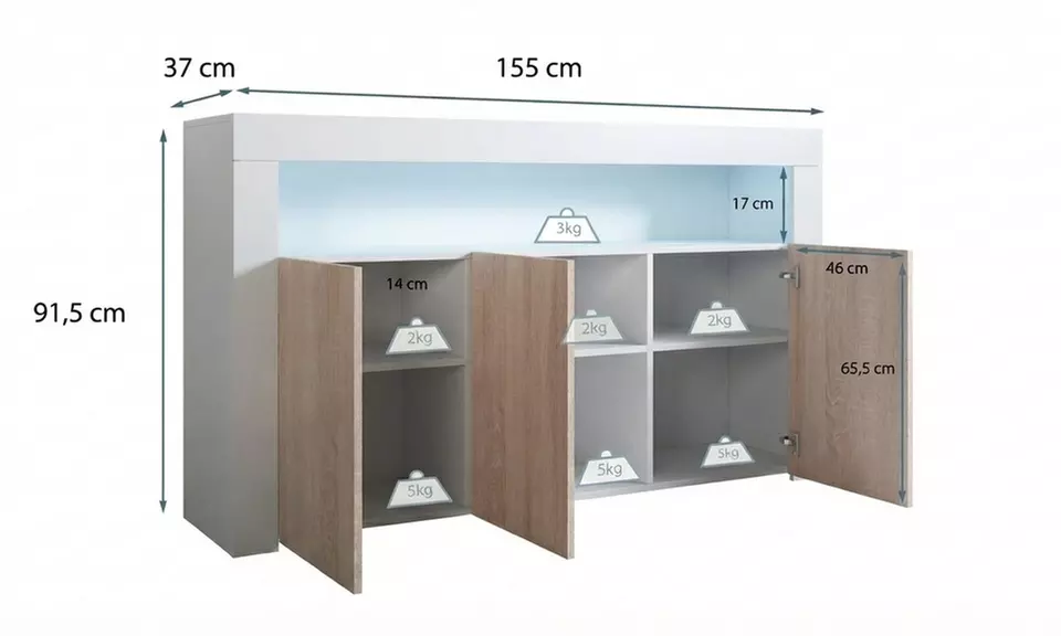 Sideboar mit LED-Beleuchtung