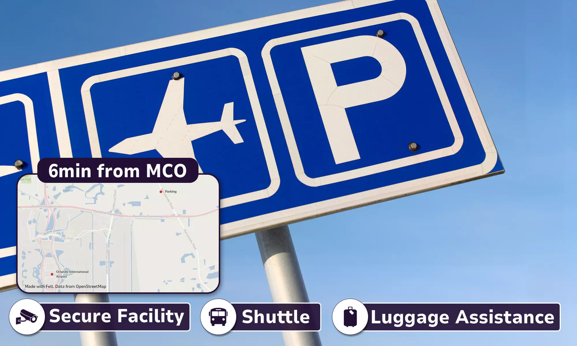 MCO Airport Parking with Up To 51% Off