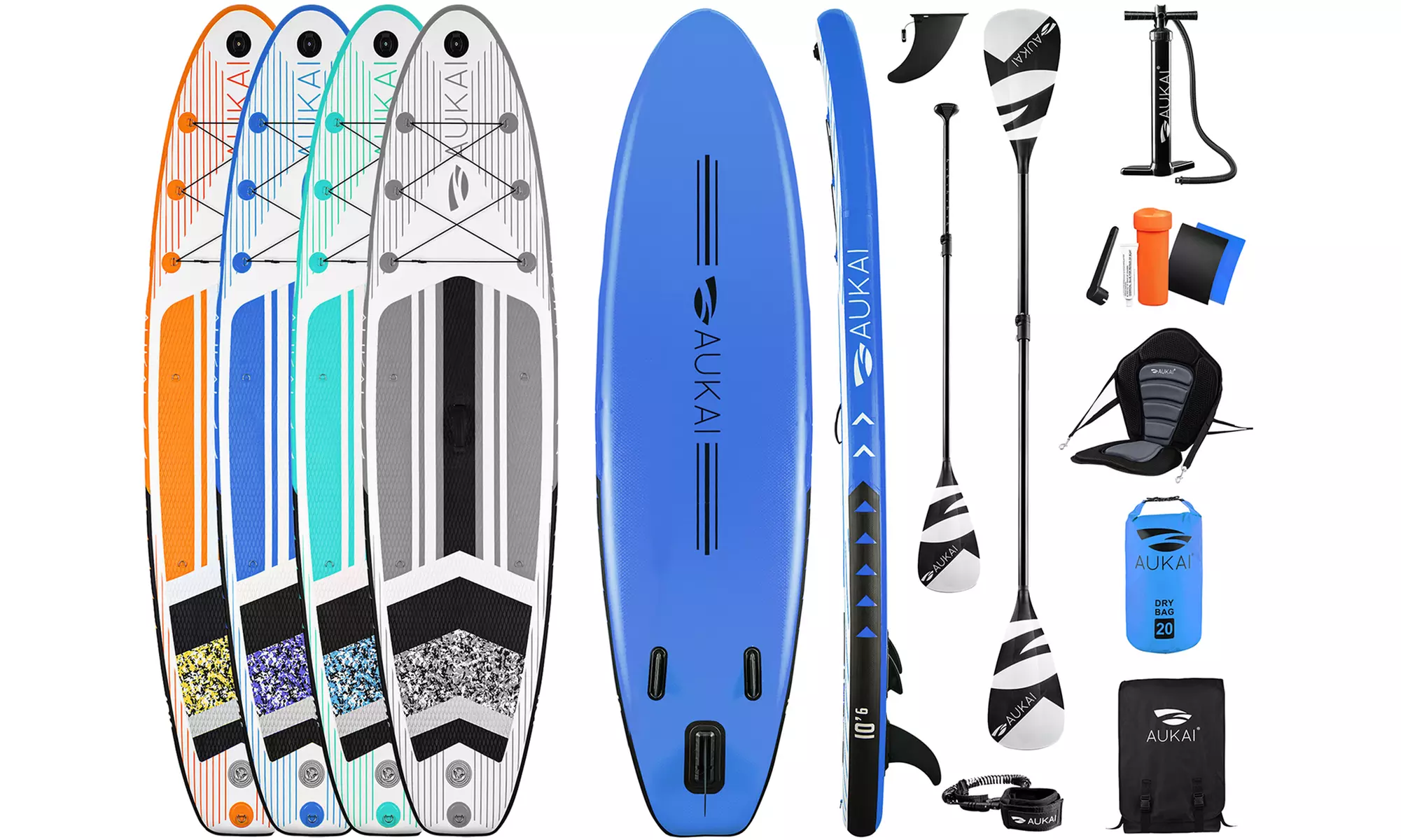 AUKAI Stand-Up-Paddle-Board SUP-320-PRO
