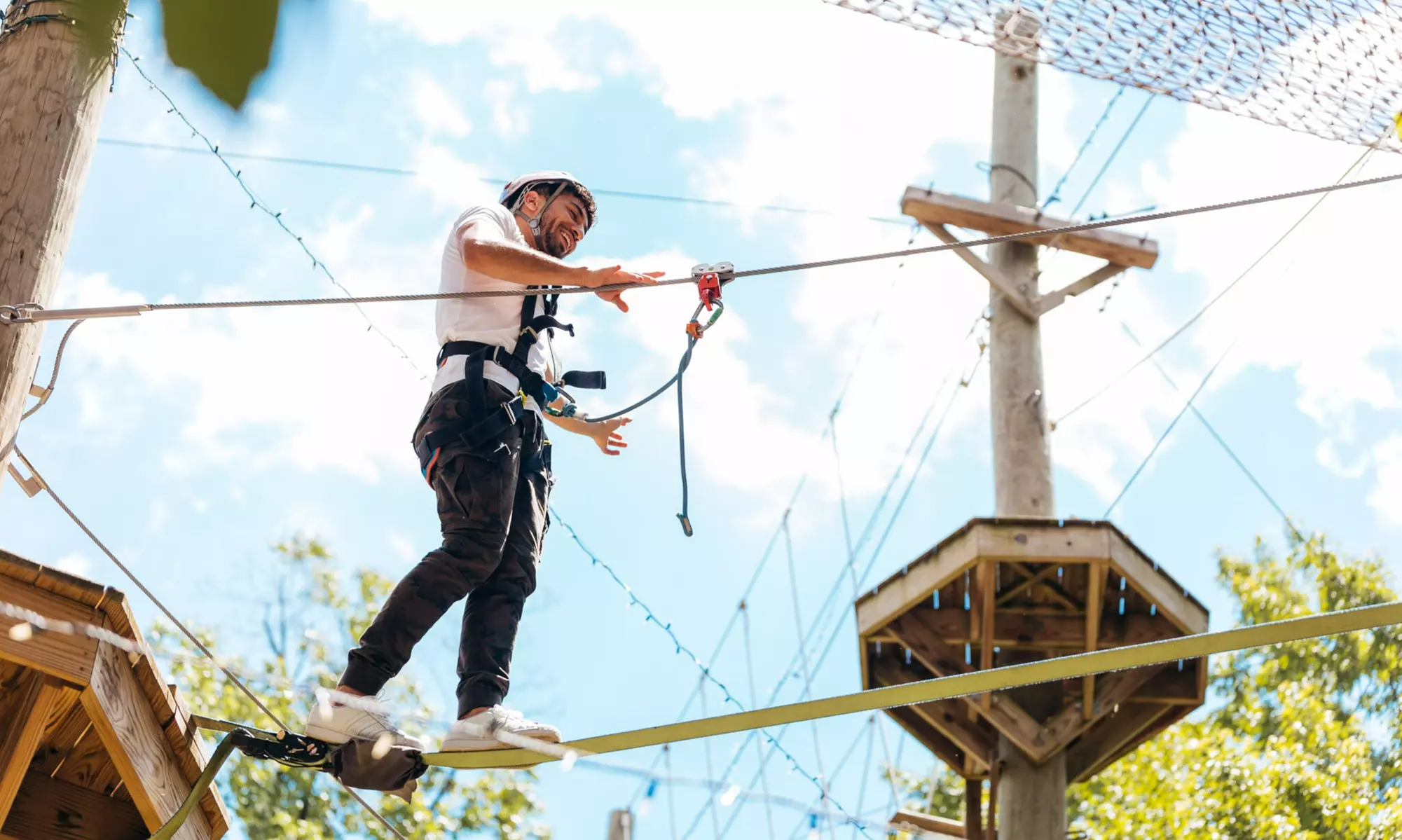 Enjoy Outdoor Thrills with Adventure Course & Zipline Fun