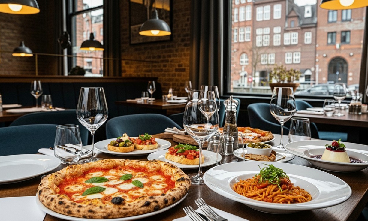 Exquisites 2- oder 3-Gänge-Menü mit Pizza oder Pasta für 2-4 Personen