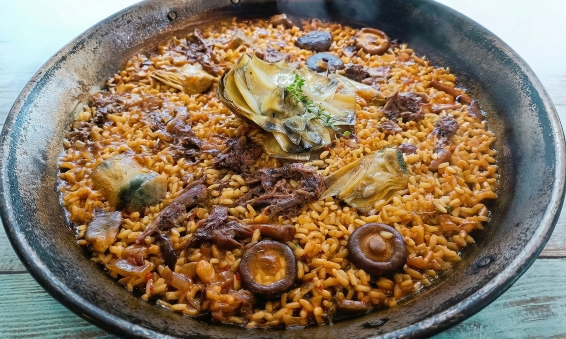 Menú Arroz para 2 o 4 personas con entrantes, arroz, postre y bebida