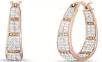Elegant Crystal Hoop Earrings – Chamonix Jewelry