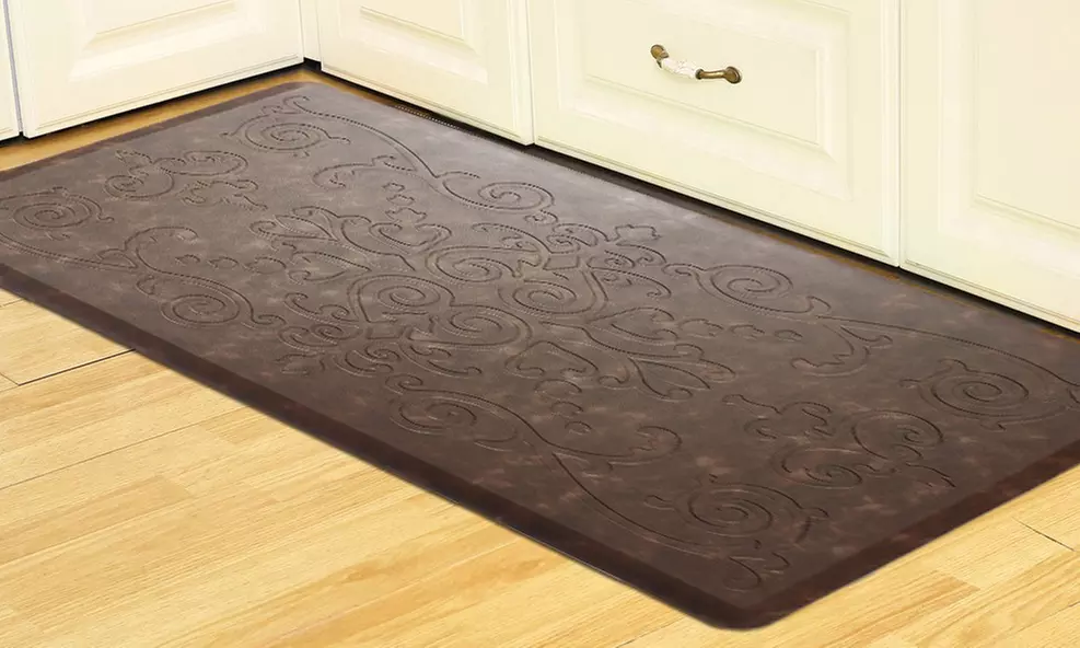 Cloud Comfort Medallion Embossed Floor Mat - Multiple Sizes & Colors