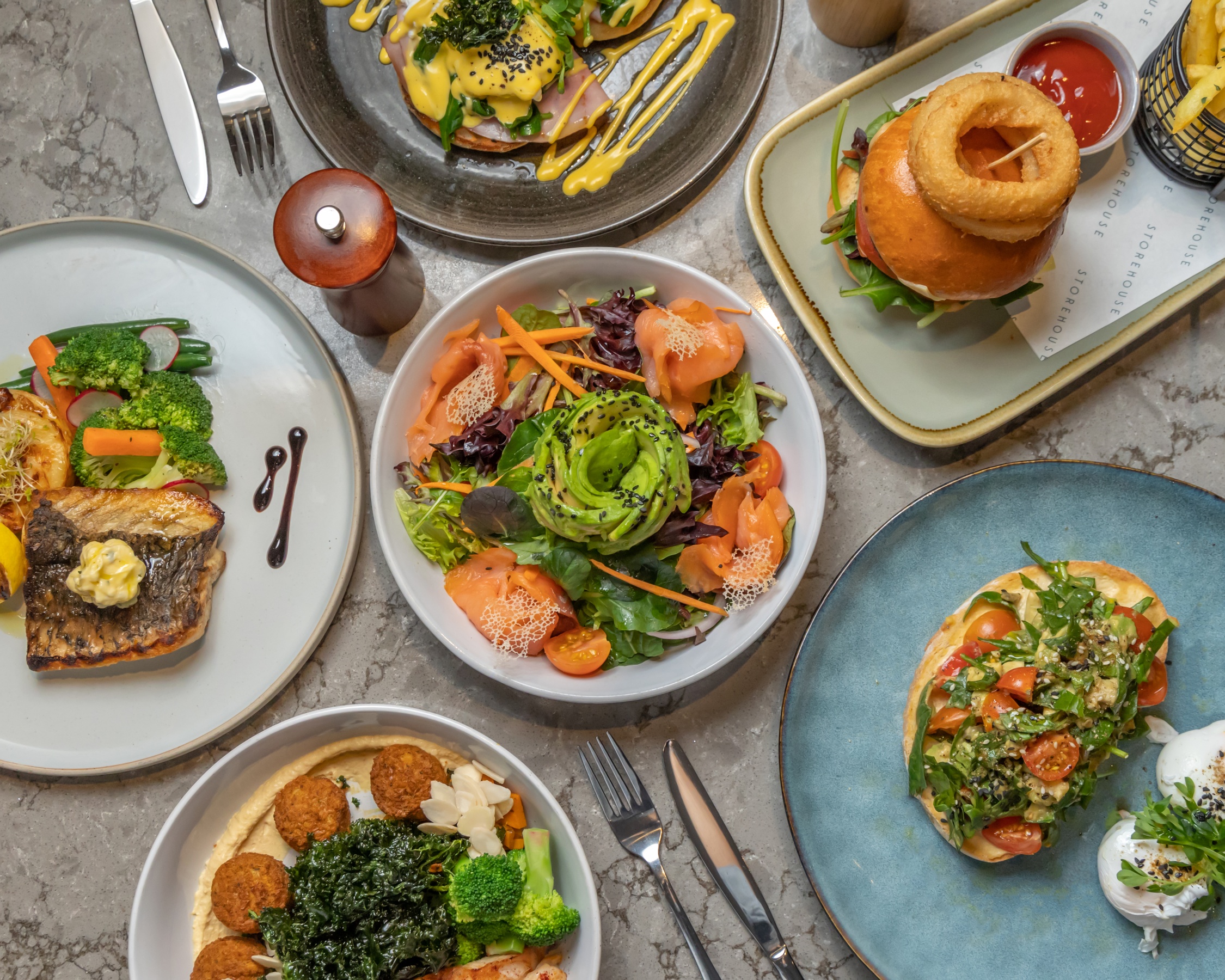 A Choice of Main Dish and a Drink for One, Two, Three, or Four People