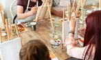 Paint & Sip Classes Deals | Sip Wine & Paint Easy Step-by-Step Art
