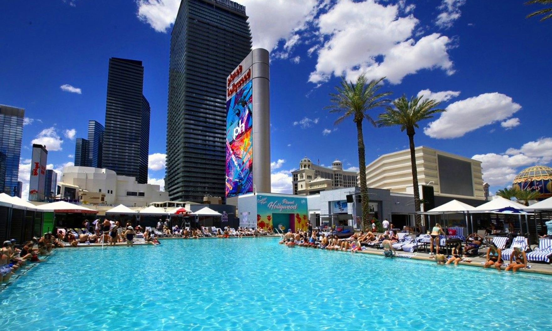 FlowRider Wave Ride Day Pass, Daybed or Cabana Rental at The Scene Pool Deck at Planet Hollywood (Up to 40% Off)