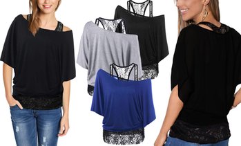 T-shirt 2 en 1 avec débardeur