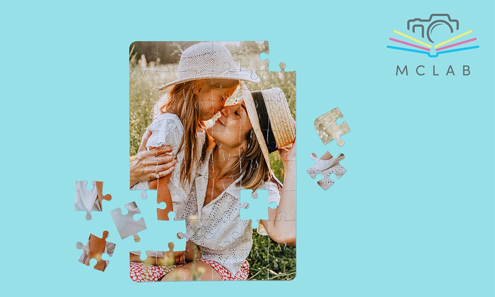 Personalisierbares Puzzle in A4 mit 24 oder 48 Teilen