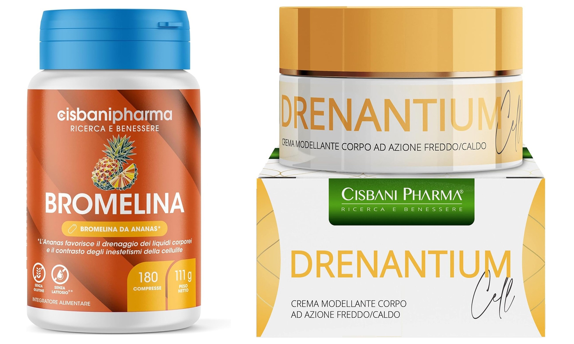 Drenantium Cell Crema e Bromelina Cisbani Pharma