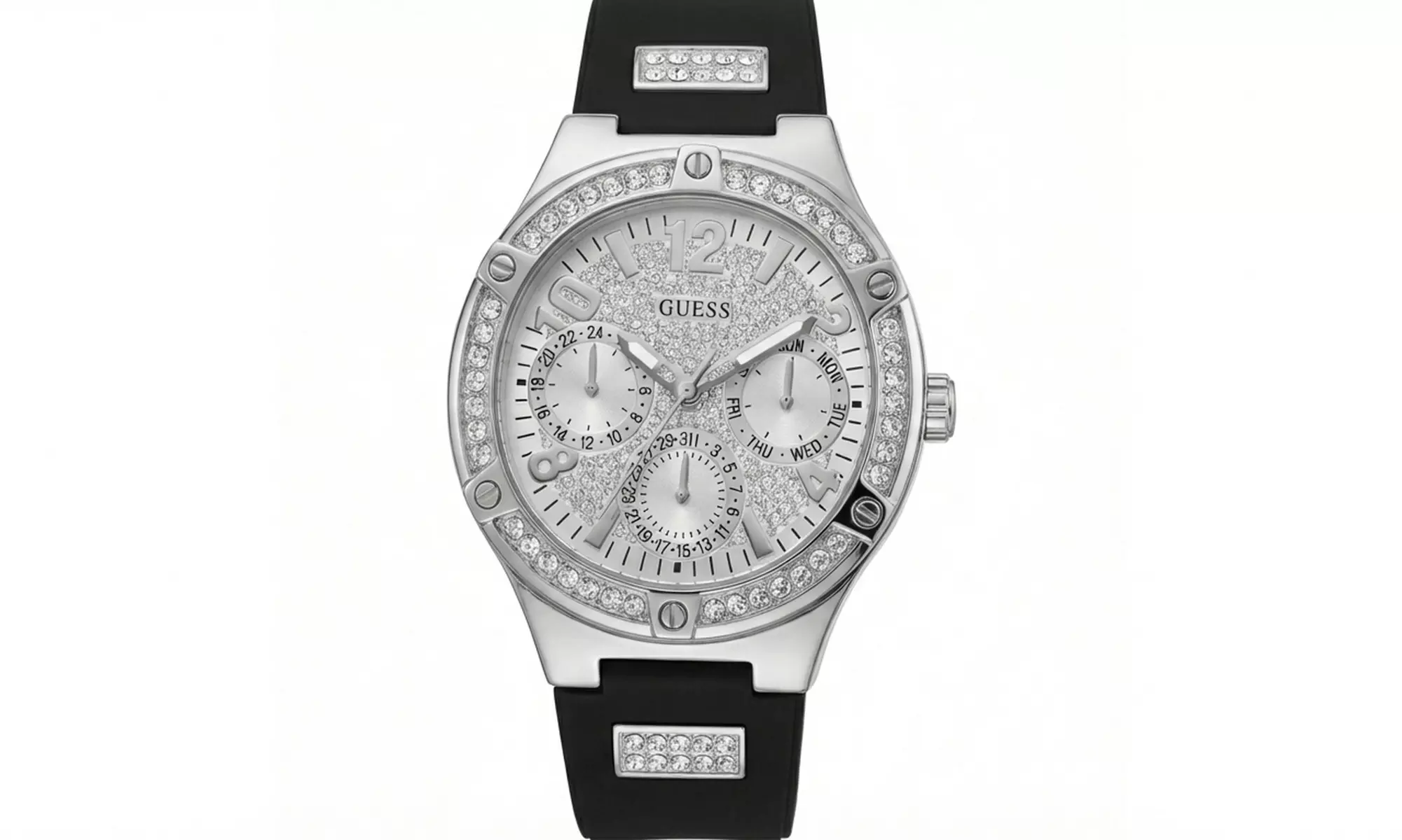 Montre pour femme Guess avec bracelet en silicone 40 mm