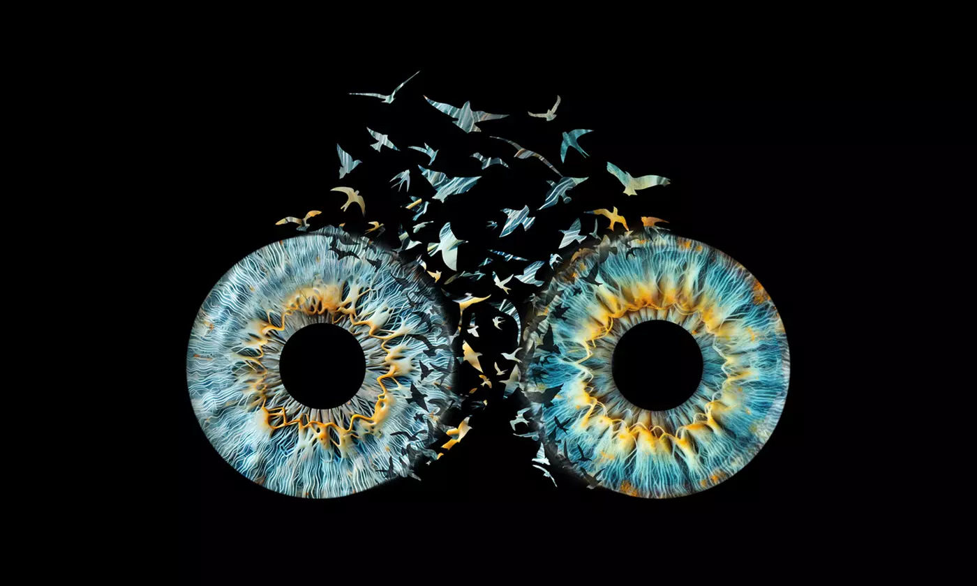 Iris-Fotografie: Datei, Poster, Canvas, Halskette oder Whiskey-Spender