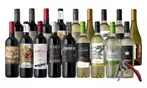 Wine Gift: Splash Wines 18-Bottle Global Collection + Free Corkscrew