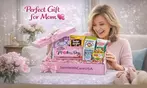 Mothers Day Gift Box - Snack Basket for Mom + Custom Chocolate Bar