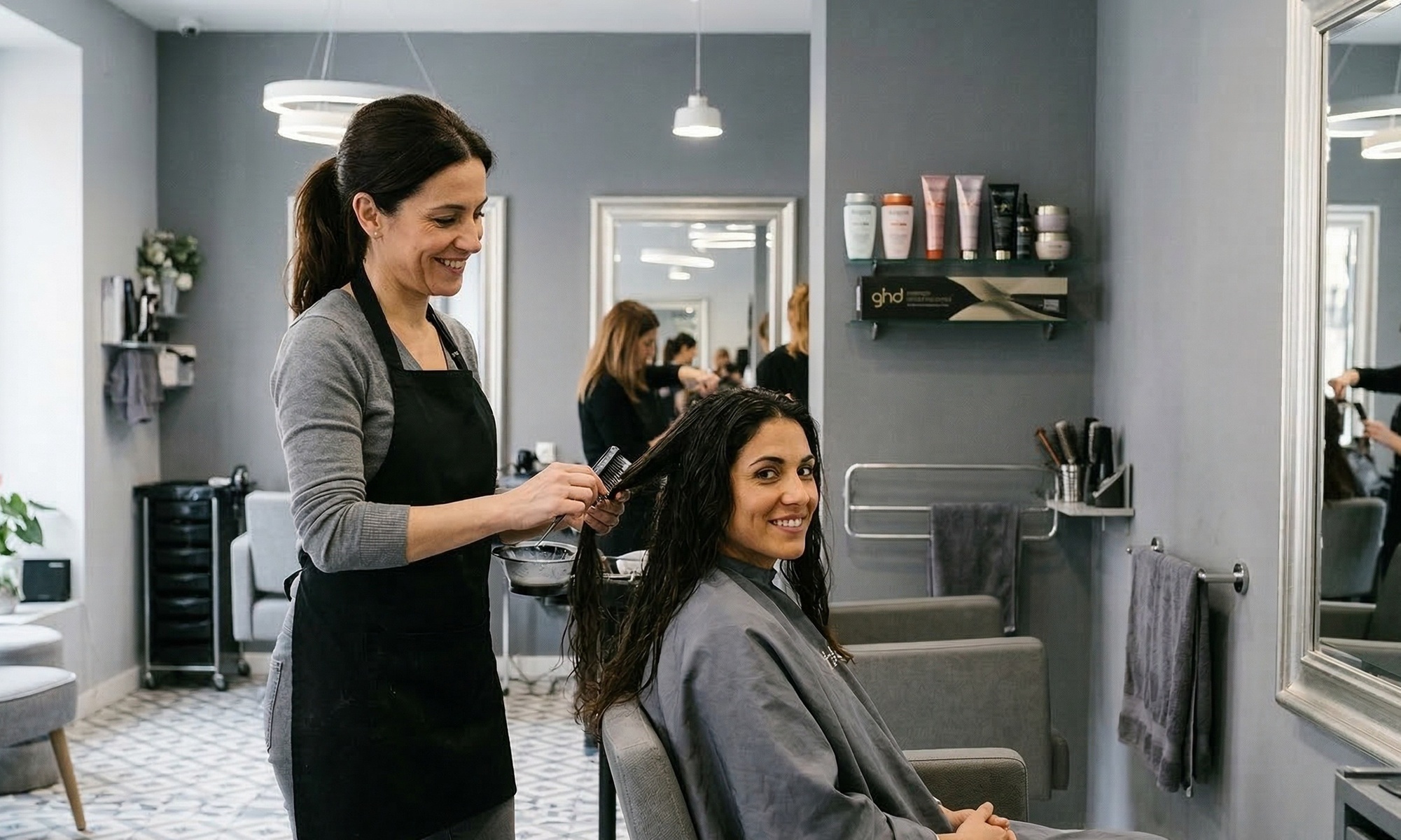 Alisado de keratina orgánica con corte de puntas