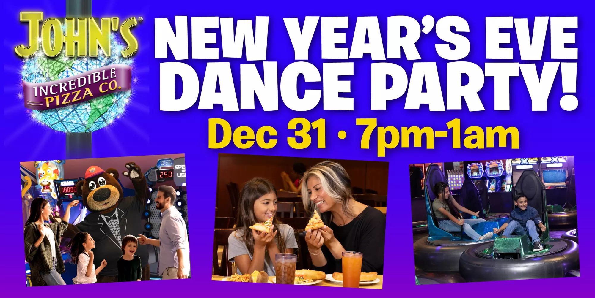 Food, Fun, and Parties at John’s Incredible Pizza!