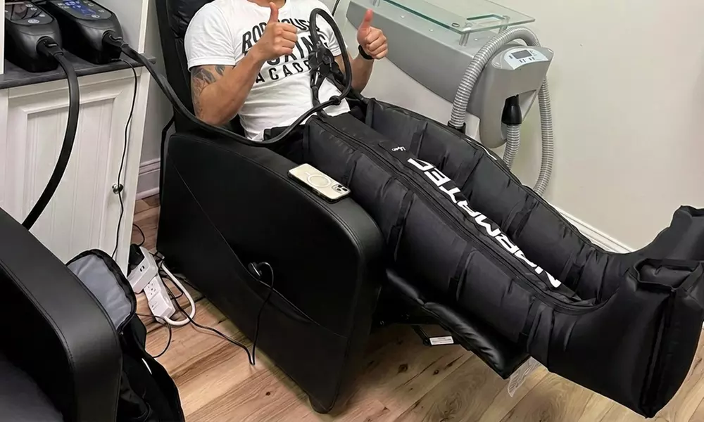 1 or 5 30 Minute Sauna or Compression Therapy or Cryotherapy Sessions