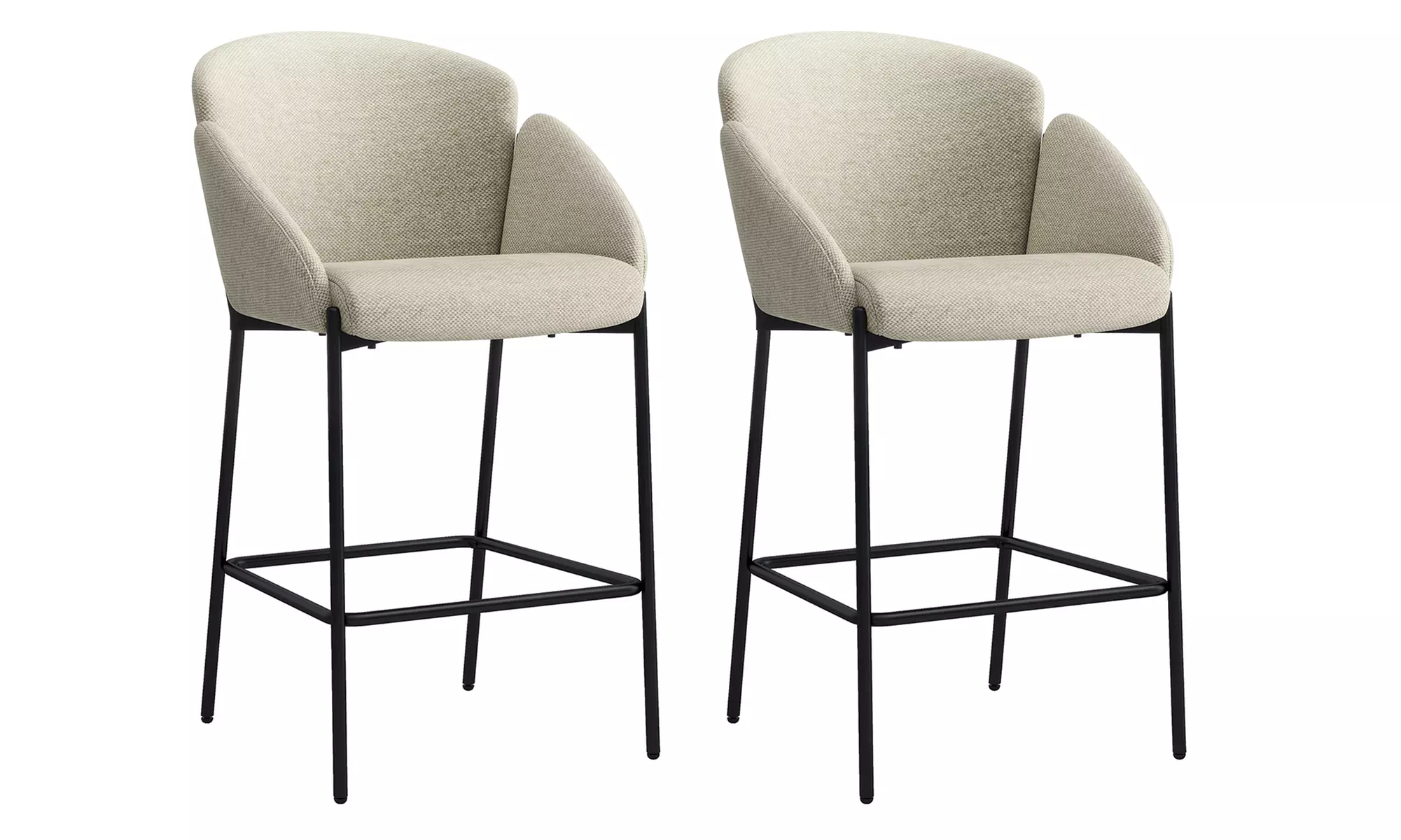 Lot de 2 chaises de bar "Candice" de Doosense