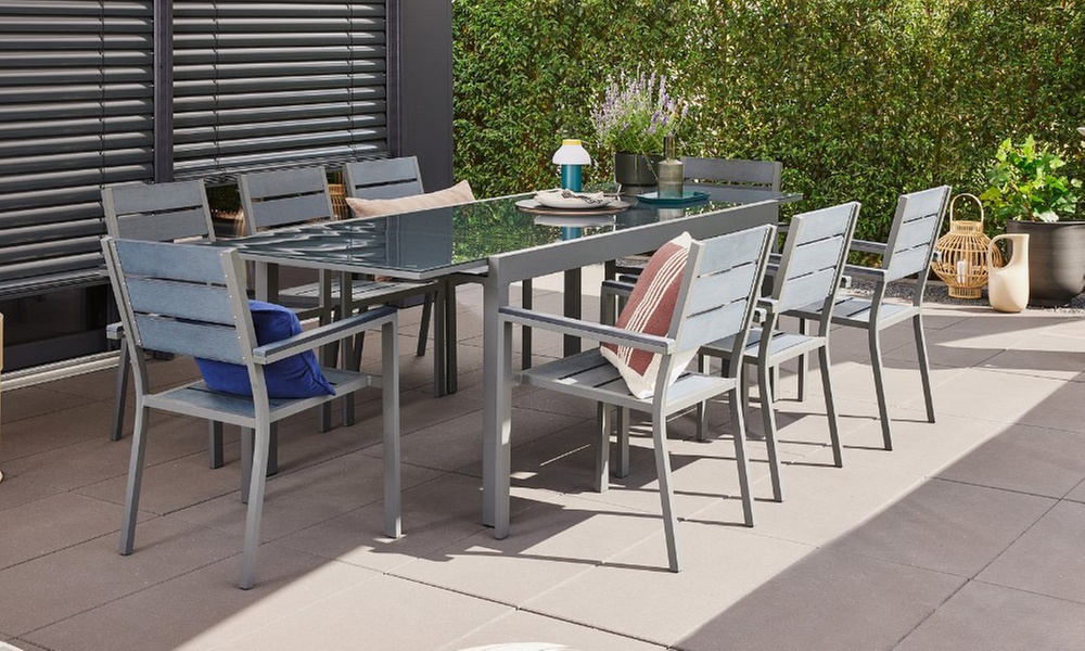 Home Deluxe ausziehbarer Gartentisch „Sol“