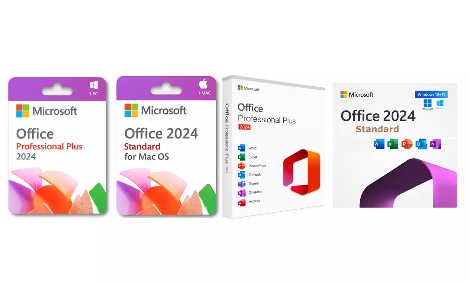 Microsoft Office 2024 Professional Plus oder Standard für Windows/Mac