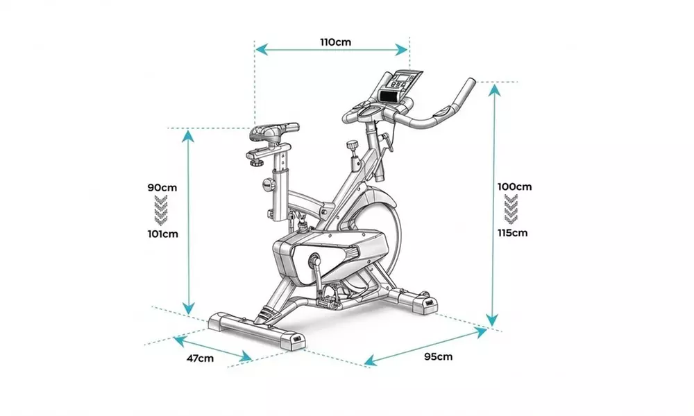 Bicicleta estática de spinning profesional BOLD 1600, de Boudech