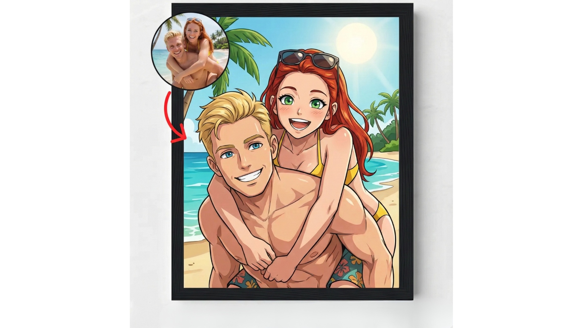 Custom Anime Drawing Portraits by Harry Wedding LLC