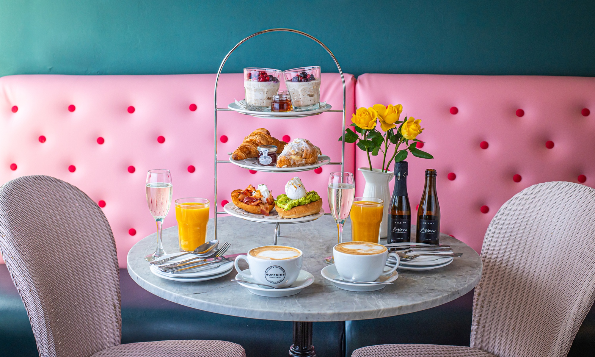 Classic Breakfast Plus Prosecco for Up to Four Guests at Huffkins