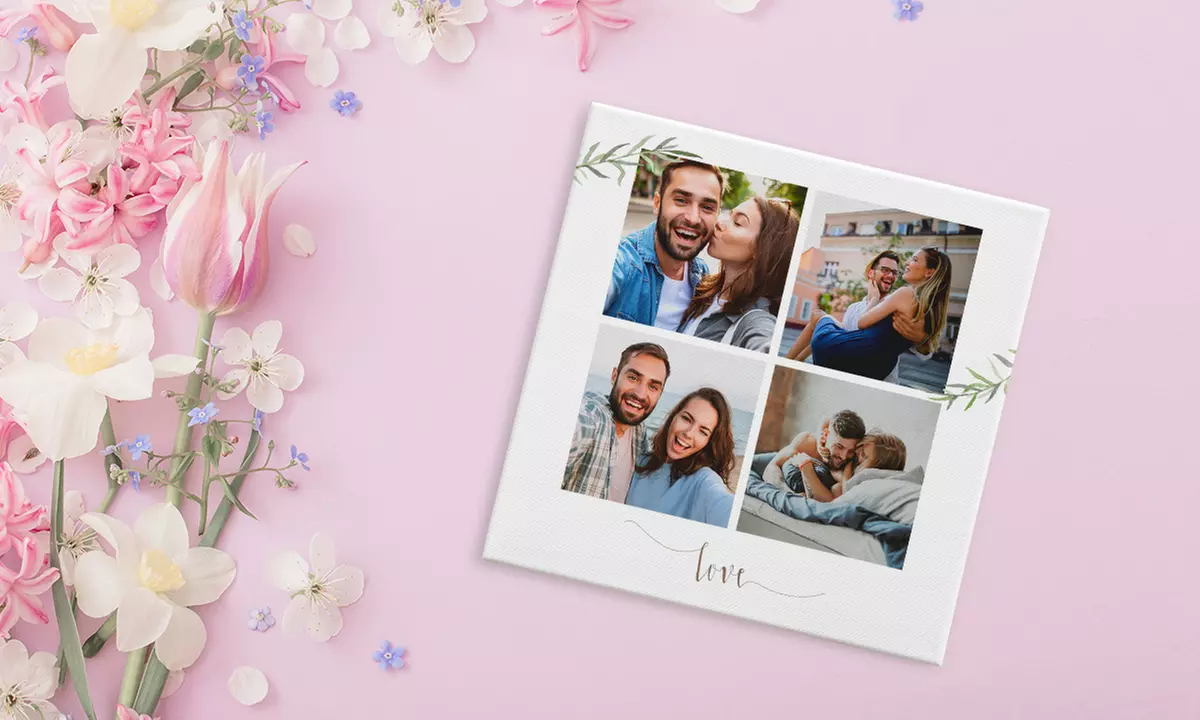 Fotolienzo personalizable en horizontal o vertical y hasta 100 x 70 cm