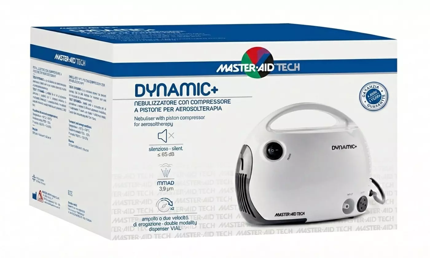MasterAid dynamic+ e aerosol con compressore a pistone