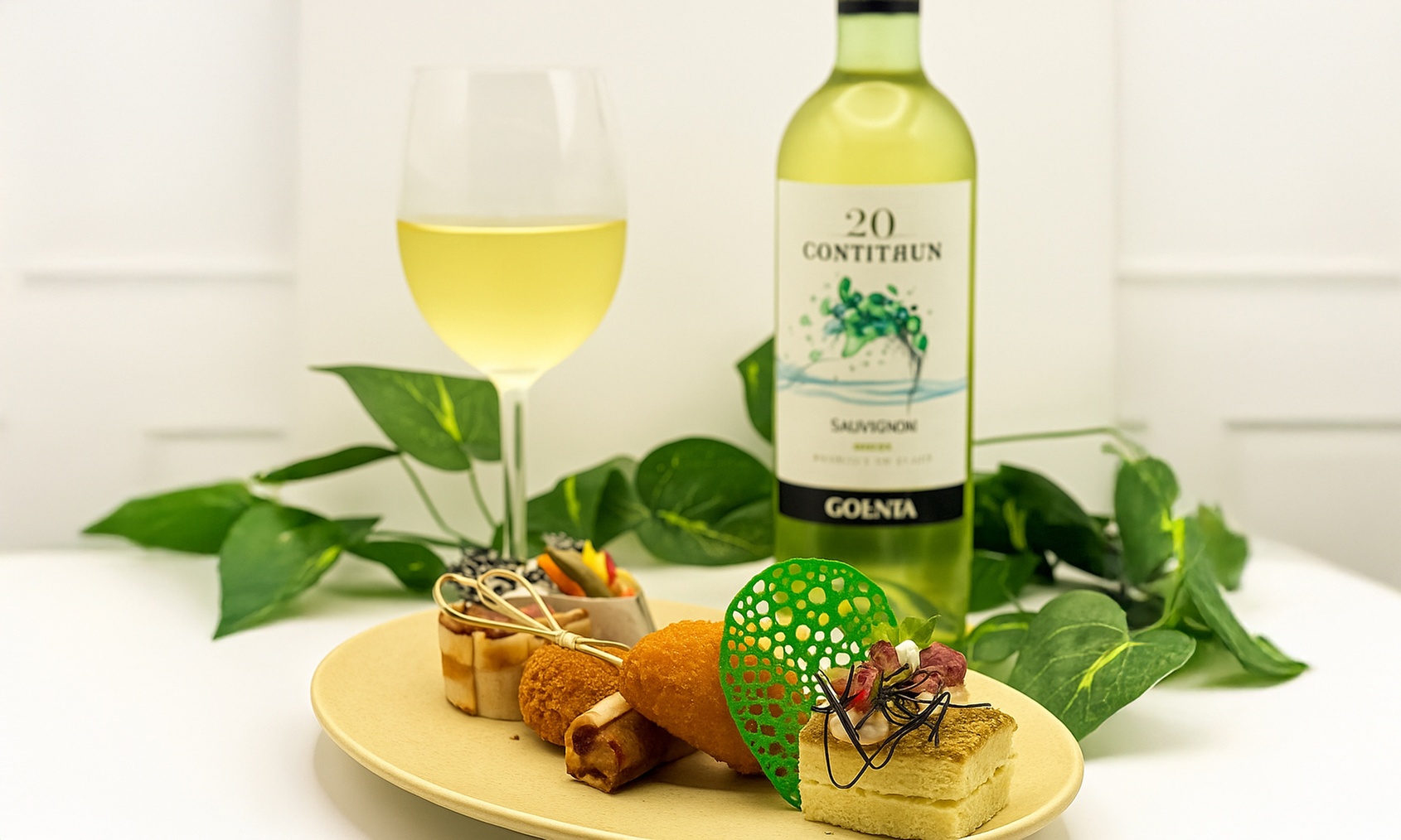 Italian Canapés with 2 bottles of Grape / Bubbly for Two, Four, or Six