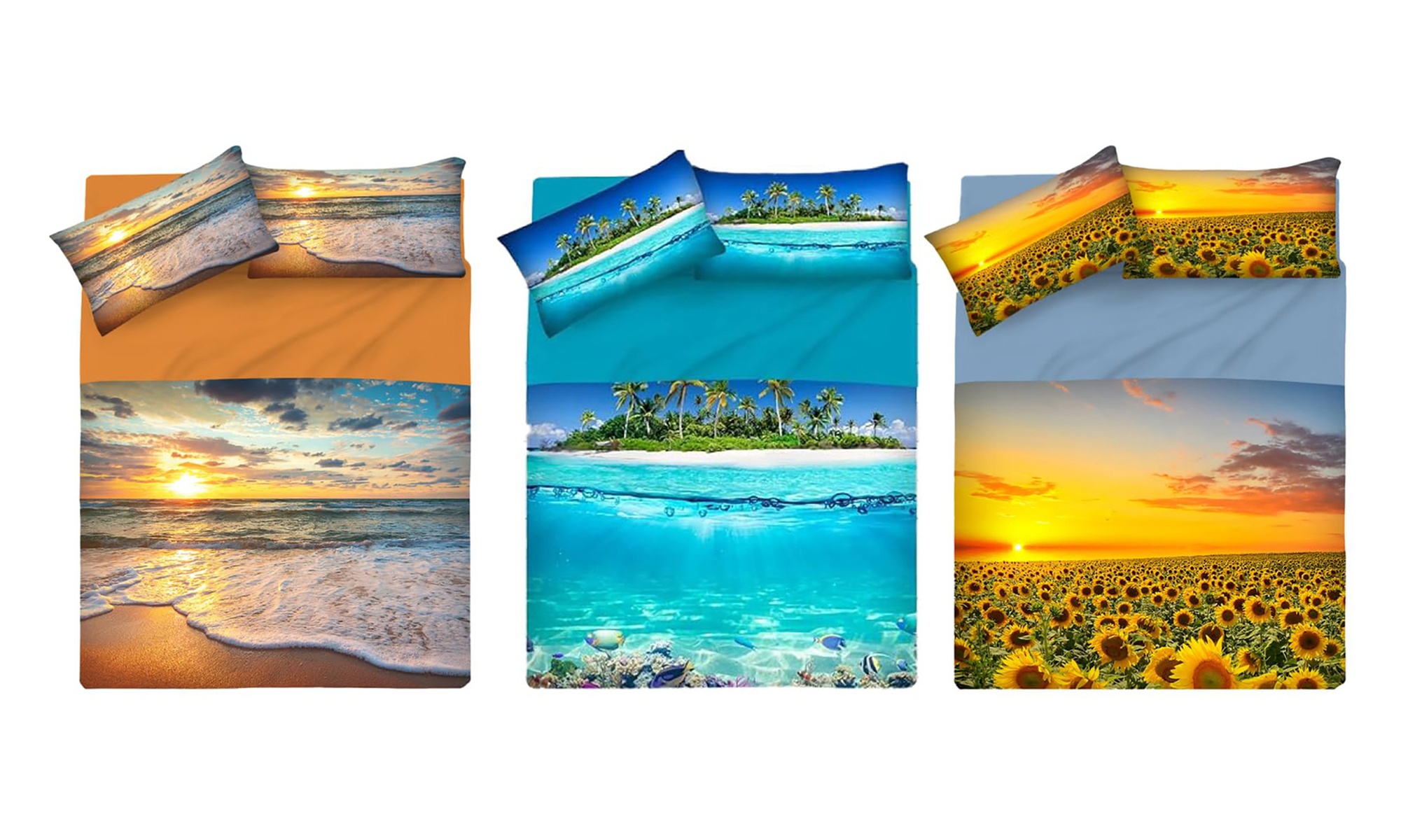 Completo lenzuola Sogni d'Oro in 100% cotone, disponibile in varie fantasie e misure