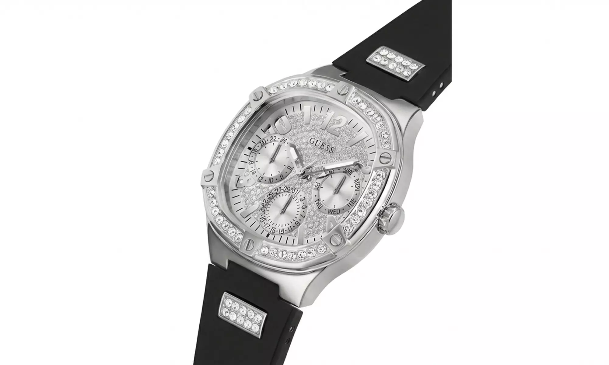 Montre pour femme Guess avec bracelet en silicone 40 mm