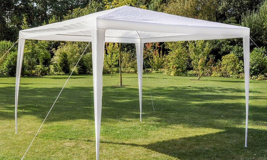 Gazebo da giardino con telaio in acciaio