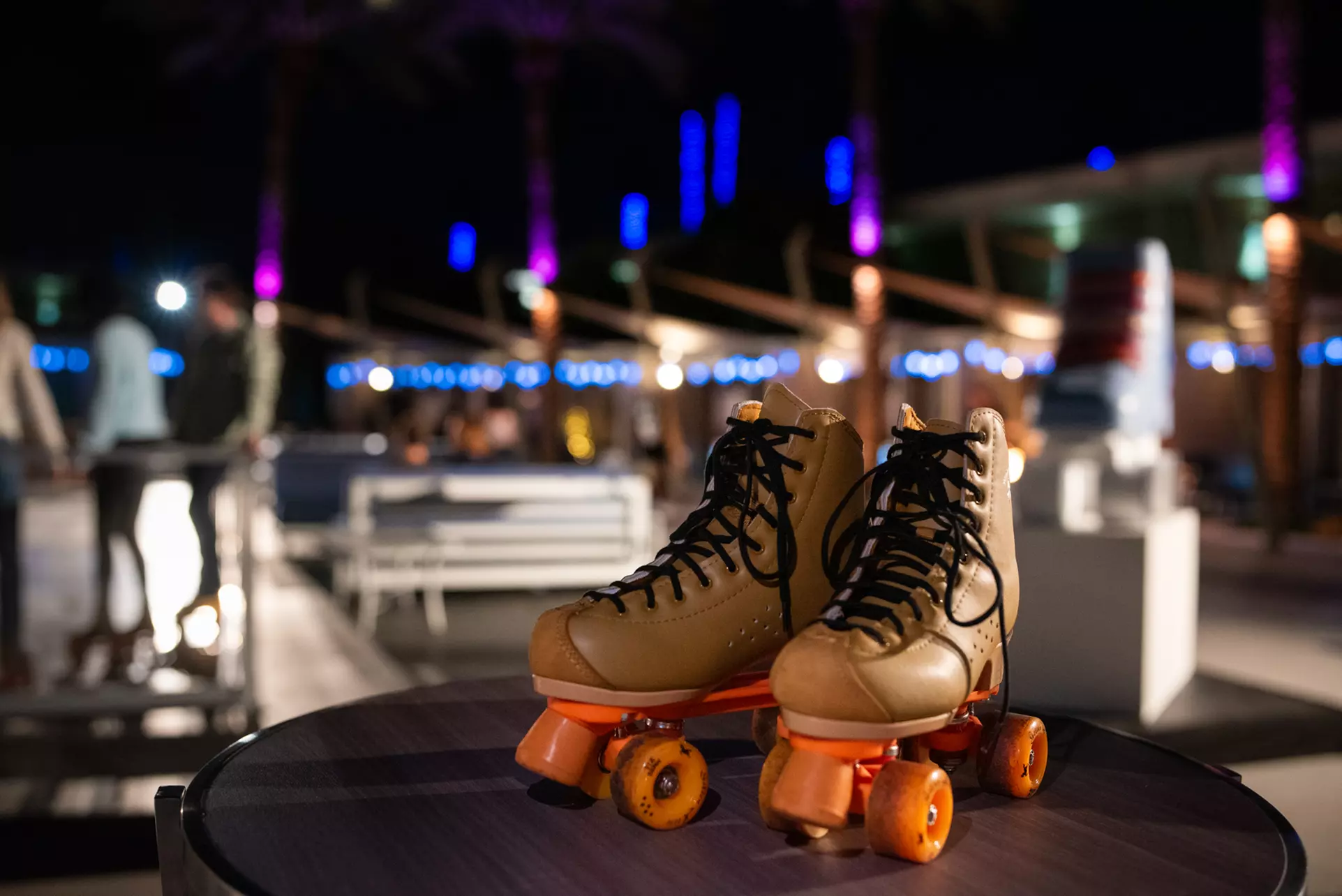 Festive Retro Roller Rink Holiday Skating with Day or Night Entry