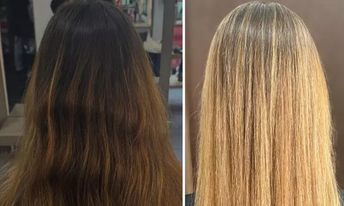 Tratamiento capilar con queratina, colágeno y plancha en frío