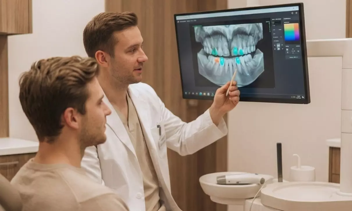 Limpieza bucal con revisión, radiografía y opción a aeropulidor para 1