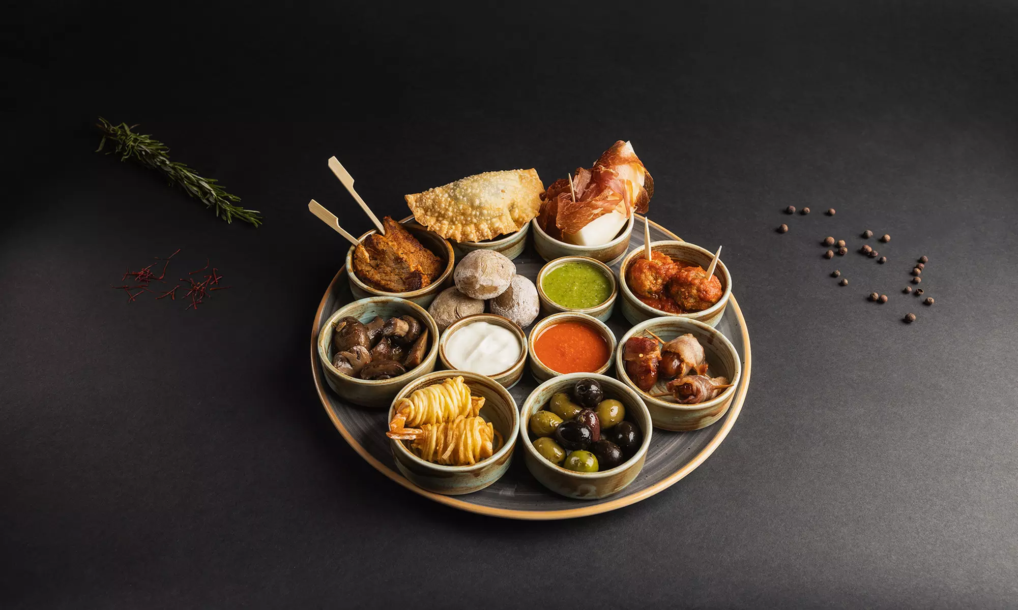 Authentische spanische Tapas Variation für 1-4 Personen